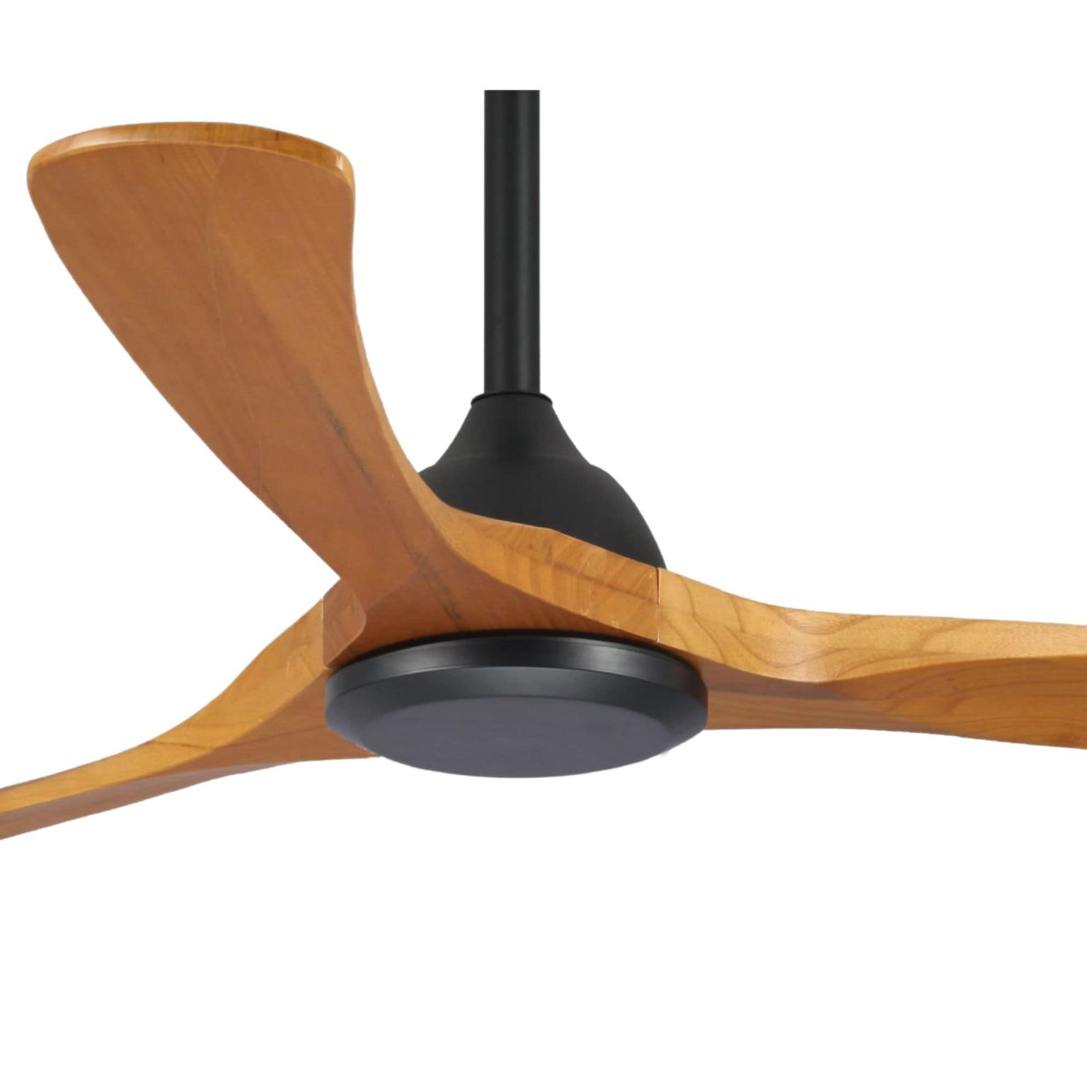 Fanco Sanctuary Dc Ceiling Fan With Remote Black With Teak