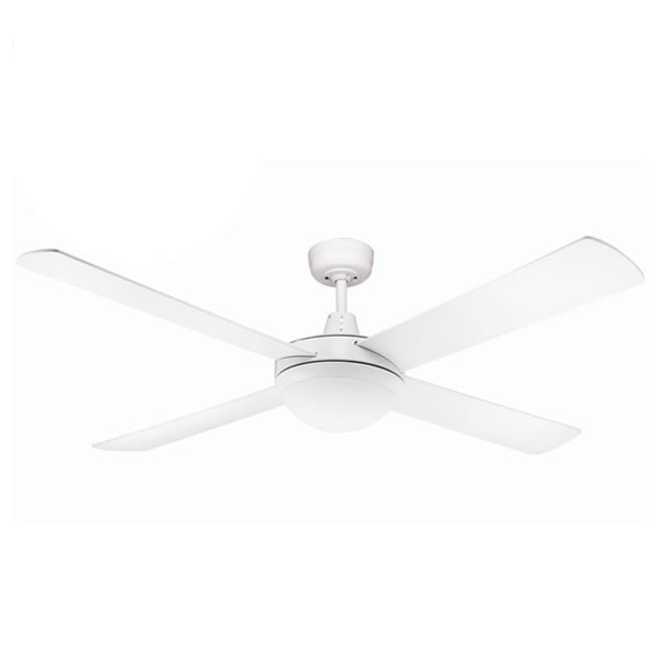 white urban ceiling fan with light