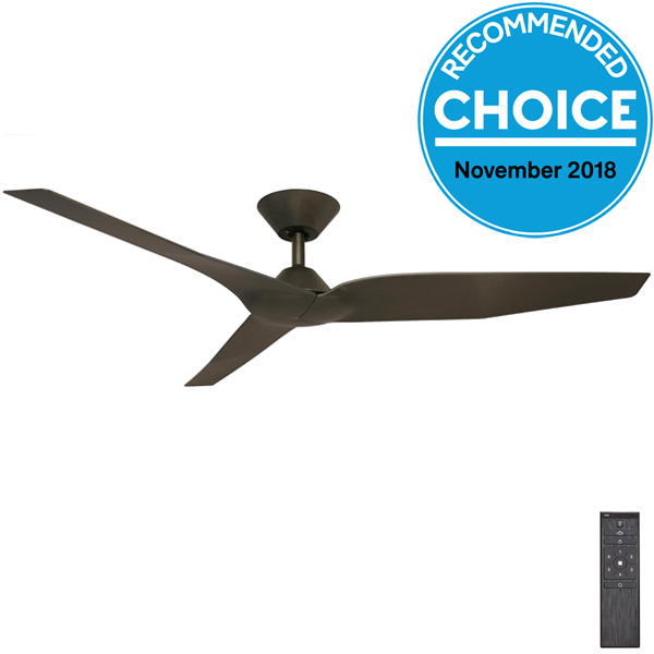 Black Infinity Dc Ceiling Fan With Remote By Fanco Universal Fans