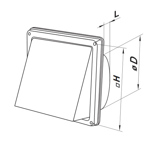 Stainless Steel Hood Vent 150mm