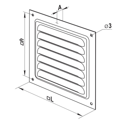 square vent dimensions