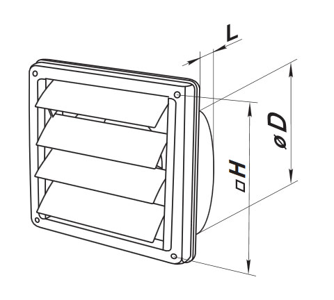 stainless steel vent dimensions