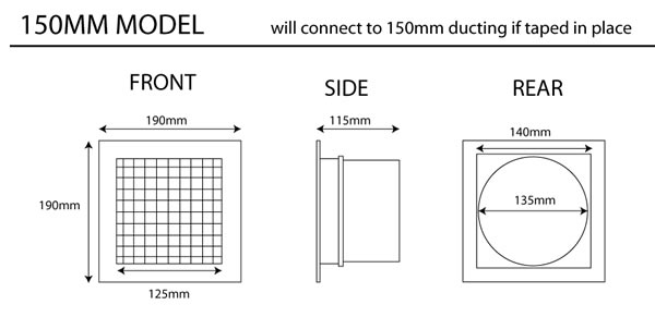 egg crate 150 dimensions