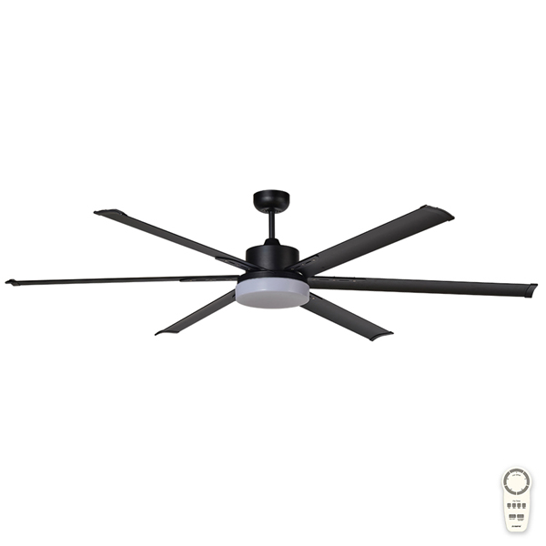 Martec Albatross Dc Cct Led Ceiling Fan Matte Black 84