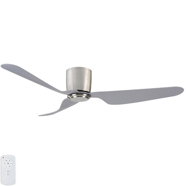 Brushed Chrome city dc ceiling fan