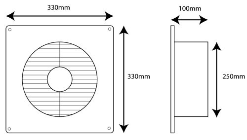 edmonds ecofan dimensions
