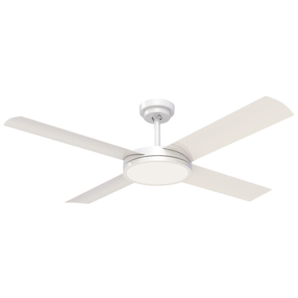 Hunter Pacific Revolution AC 3 Ceiling Fan with LED Light - White 52"