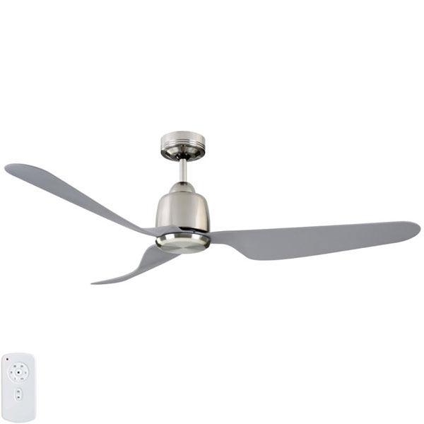 Mercator Manly Dc Ceiling Fan With Remote Brushed Chrome 52