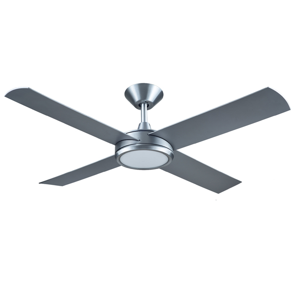 Hunter pacific brushed aluminum concept 3 ceiling fan with light