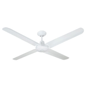 Hunter Pacific Typhoon Mach 3 AC Ceiling Fan - White Aluminium Blades 48