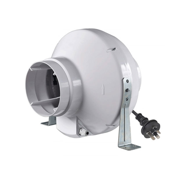 VK ABS Centrifugal Inline Fan 200 with plug