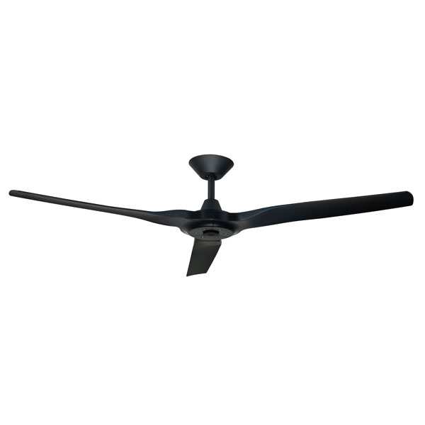 Radical Ii Dc Ceiling Fan By Hunter Pacific Black 60 Universal Fans