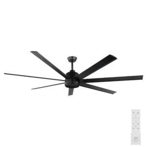 eglo tourbillion ceiling fan with remote in black 80 inches