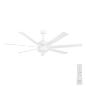 eglo tourbillion ceiling fan with remote in white 60 inches