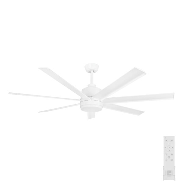 eglo tourbillion ceiling fan with remote in white 60 inches
