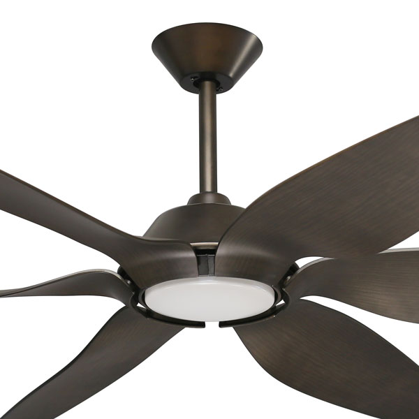 Mercator Mornington Dc Ceiling Fan With Led Light Timber Look