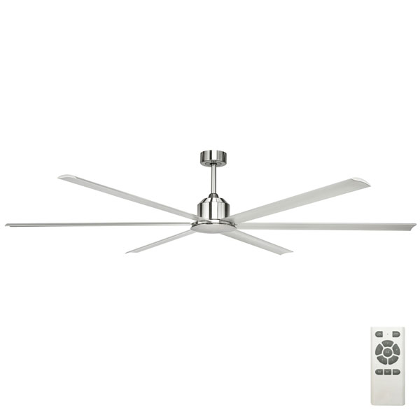 Brilliant Hercules Satin Nickel Ceiling Fan 96 Universal Fans