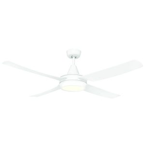 brilliant white cruze ceiling fan with light