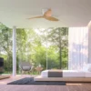Aeratron AE+3 DC Ceiling Fan with Remote - White with Timber Style ABS Blades 50" - Image 2