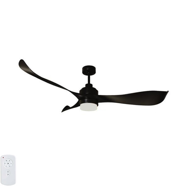 mercator eagle ceiling fan with light black