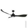 Mercator Eagle V2 DC Ceiling Fan with LED Light and Remote - Black 56