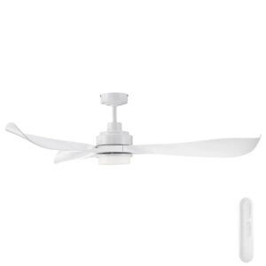 Mercator Eagle V2 DC Ceiling Fan with LED Light and Remote - White 56