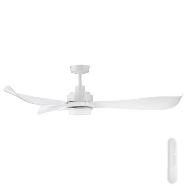 Mercator Eagle V2 DC Ceiling Fan with LED Light and Remote - White 56"