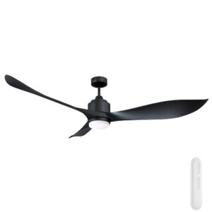 Mercator Eagle V2 XL DC Ceiling Fan with LED Light & Remote - Black 66