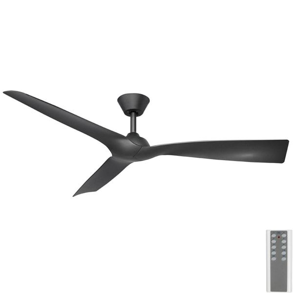 Mercator Trinidad Iii Dc Ceiling Fan With Remote Black 52