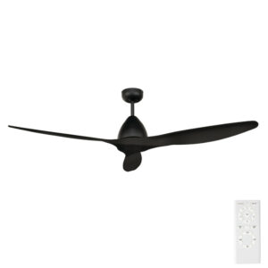 Brilliant Canyon DC Ceiling Fan with Remote in Black 56