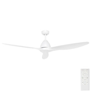 Brilliant Canyon DC Ceiling Fan with Remote in White 56"