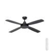 Mercator Nemoi Black DC Ceiling Fan with Remote 54