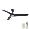 Hunter Pacific Aqua v2 IP66 DC Ceiling Fan with CCT LED Light - Matt Black 52