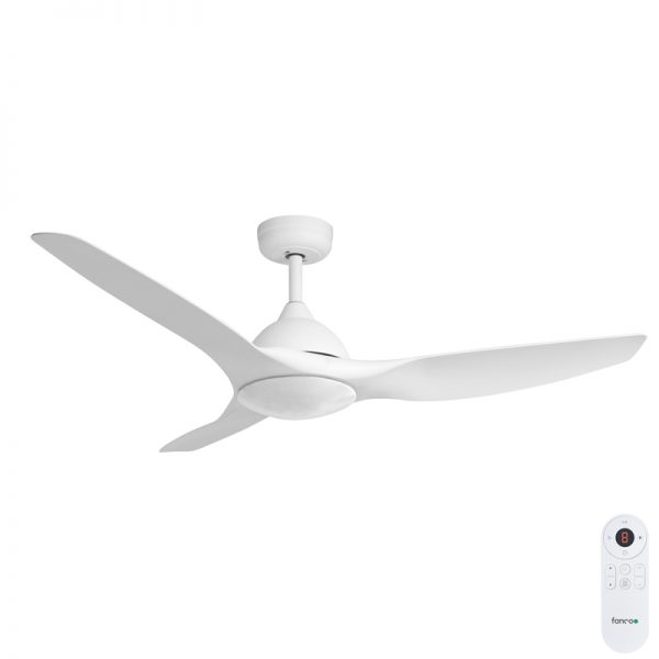 Fanco Horizon High Airflow DC Ceiling Fan with Wall Control Black 64"