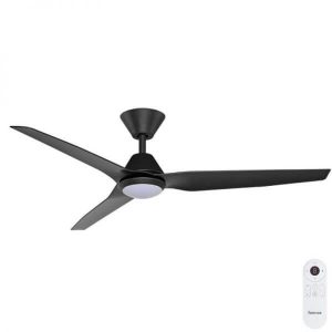 Fanco Infinity-iD DC Ceiling Fan with Dimmable CCT LED Light & Smart Remote - Black 54"