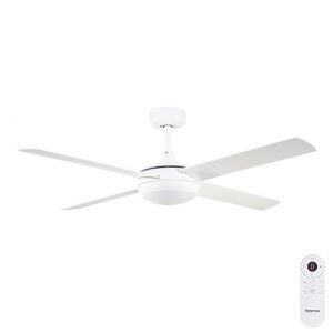 Fanco Eco Silent Deluxe DC SMART Ceiling Fan with CCT LED Light - White 52"