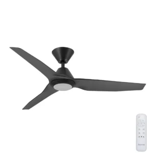 Fanco Infinity-iD DC Ceiling Fan with CCT LED Light - Black 48"