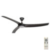 Hunter Pacific Aqua v2 IP66 DC Ceiling Fan with CCT LED Light - Matt Black 70