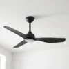 claro-whisper-dc-48-inch-ceiling-fan-black-with-led-light-close-up-insitu