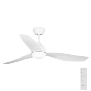 Claro Whisper DC with Light in White 48 inch