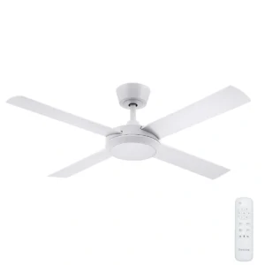 Fanco Eco Silent Pro DC Ceiling Fan with CCT LED Light - White 52"- main