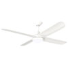 Hunter Pacific X-Over 4-Blade DC Ceiling Fan with CCT LED Light and Wall Control - White 52