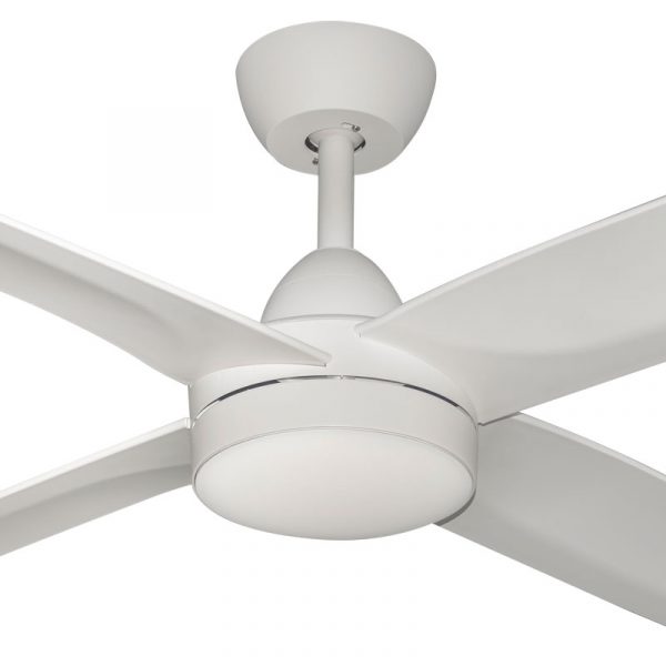 Airborne Activ 4 Blade DC Ceiling Fan with CCT LED Light - White 48 ...