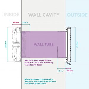 nasta wall vent exploded view