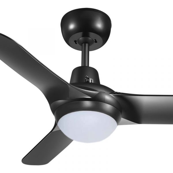 Ventair Spyda Ceiling Fan with CCT LED Light Matte Black 36"