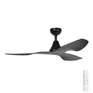 Three Sixty Simplicity DC Ceiling Fan with Remote - Black 45