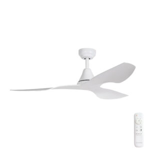 Three Sixty Simplicity DC Ceiling Fan with Remote - Matte White 45