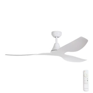 Three Sixty Simplicity DC Ceiling Fan with Remote - White 52