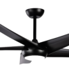 Claro Designer 3 or 5 Blade DC Ceiling Fan with CCT LED Light - Black 52" - Image 5