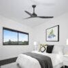 Claro Whisper DC Ceiling Fan - Black 58